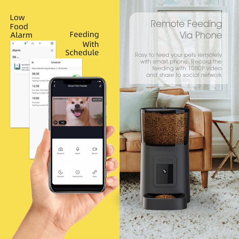 Pawvance AI™ Smart Feeder with 4K Tracking & Night Vision